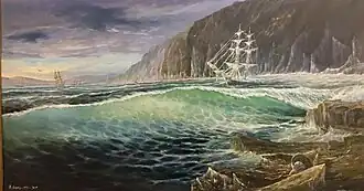 Бора.Гибель эскадры адмирала П.Н.Юрьева. Цемесская бухта 12.01.1848 г.