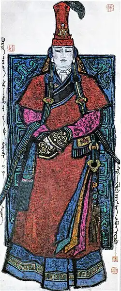 Бортэ. Иллюстрация из монгольского издания «Сокровенного сказания монголов»