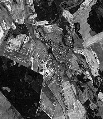 Спутниковая съёмка села Буда. 1972 год