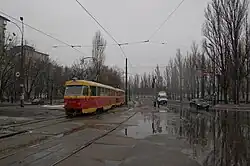 Перекрёсток с Метростроевской улицей