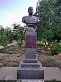 Бюст М. М. Громова на аллее славы в Ахтубинске