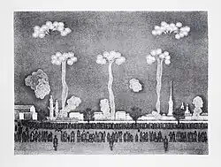 В. А. Вальцефер. Праздничный фейерверк на Неве. 1982