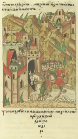 Василий Тверской возвращается из Орды