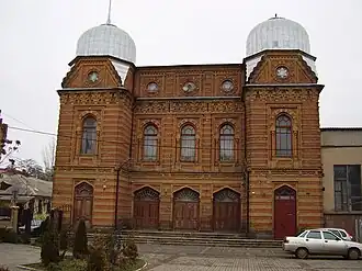 Большая хоральная синагога в Елисаветграде, ограбленная повстанцами. Место, где было убито наибольшее количество евреев города