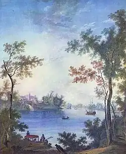 Щедрин Семён. Вид Белого озера (Большого пруда)  в Гатчине 1798