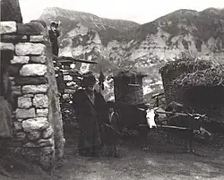 Вид двора жителя аула Нахчу-Келой, 1926 год