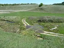 Вид на исток Верещаги с горы, где был посёлок Ключи.