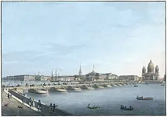Литография С. Г. Хаммера по рисунку В. Треттера, 1820-е гг.