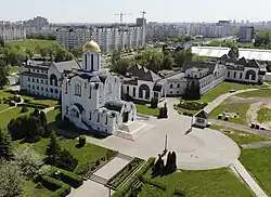 Вид на Евфросиниевскую церковь и учебный корпус