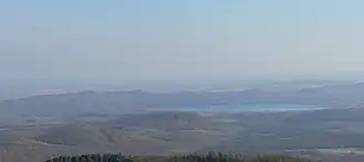 Вид на озеро с северо-запада осенью 2007 года