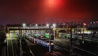 Депо Орёл ночью