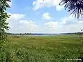 Вид на озеро Измок от замчища