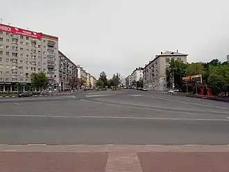 Вид с площади на улицу Гончарова