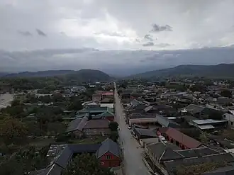 Вид ущелья р. Шалаж с минарета мечети с. Шалажи