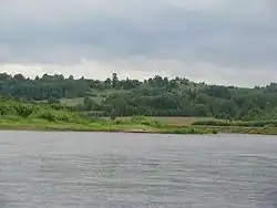 Нижнее течение реки Виледь чуть ниже Ильинско-Подомского летом 2009 года