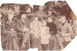 Виталия и Густав Шольц (слева). Город Сумы, начало XX века.