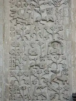 Дмитриевский собор. Прясло южной стены