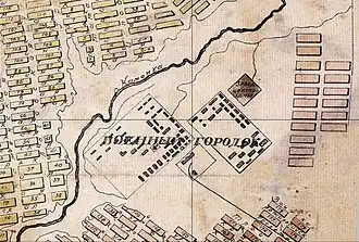 Военный городок на карте 1924 года.