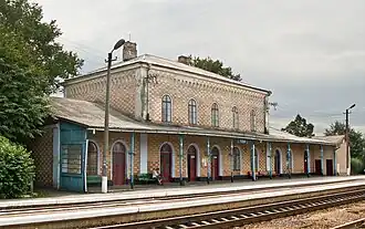 Вокзал станции Лужаны