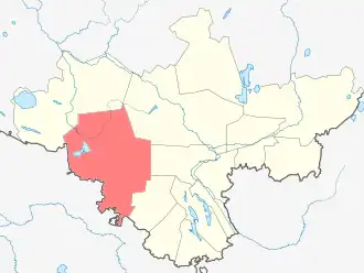 Волошовское сельское поселение на карте