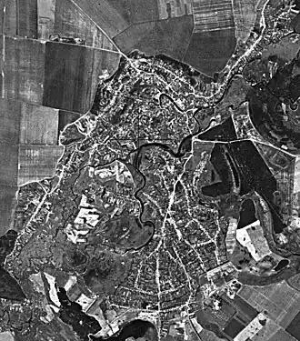 Спутниковая съёмка села Вольное. 1975 год