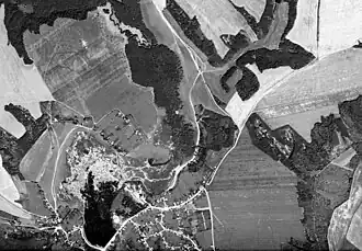 Спутниковая съёмка села Воргол. 1972 год