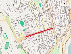 На карте города