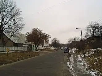 Улица Мельниченко в посёлке Жовтневое