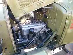 ГАЗ-ММ, двигатель, левая сторона