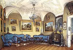 Гостиная в арсенальном каре,1874 г.
