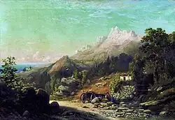 Вид на гору Ай-Петри, Крым.