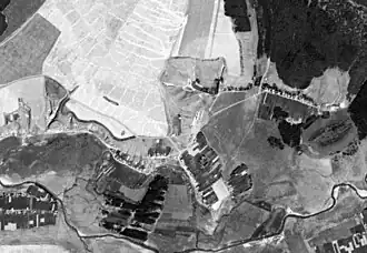 Спутниковая съёмка деревни Городище. 1970 год