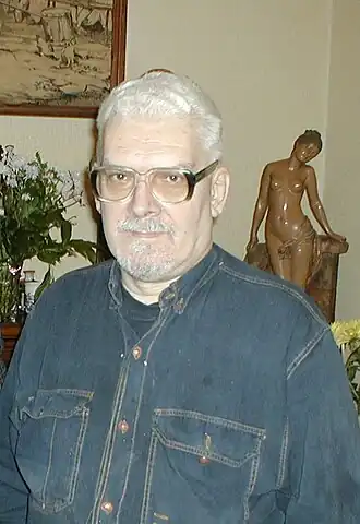 Гречишкин С. С. (Василий Пригодич) в своём кабинете.