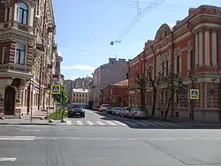 Вид переулка от улицы Восстания