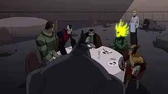 Зловещая шестёрка ужинает в ресторане