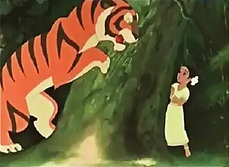 Кадр из частично оцифрованной киноплёнки