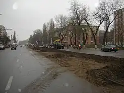 Демонтаж трамвайной линии