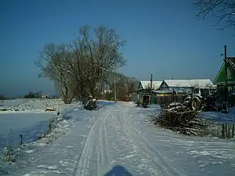 Улица в деревне Крехтино