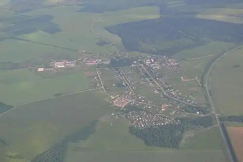 Деревня Жабино с высоты