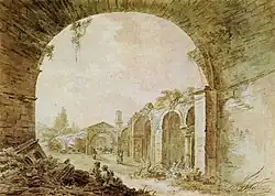 Старый Крым. 1789. Бумага, акварель