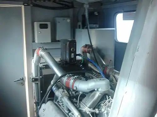 Дизельное помещение тепловоза ТУ10 - 030