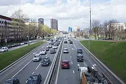 Дмитровское шоссе в районе пересечения с улицей Руставели