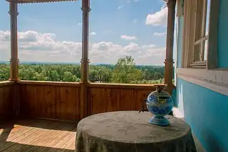 Терраса с видом на пруды