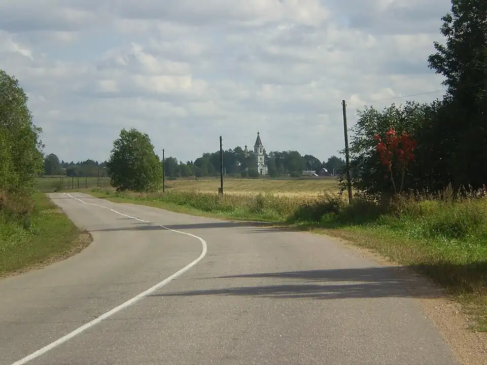 Дорога 41К-187 у деревни Ильеши