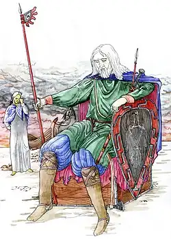 Убор дружинного князя сер. XI в., характерный для обитателей Янтарного берега. Найден и реконструирован В. И. Кулаковым