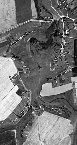 Спутниковая съёмка села Емадыкино. 1972 год