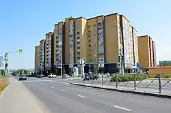 Улица Кул Гали. Жилой комплекс «Изумрудный город 2» (июнь 2019)