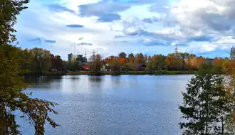 Вид на Жодинское водохранилище со стороны ТЭЦ