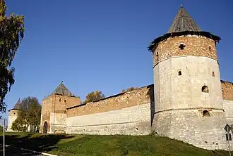 Вид Зарайского кремля