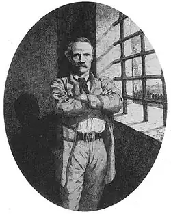 З. Сераковский в тюрьме, рисунок, 1863 год.